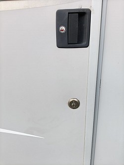 Extra locks on doors with high security keys.