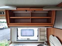 Storage above kitchen.